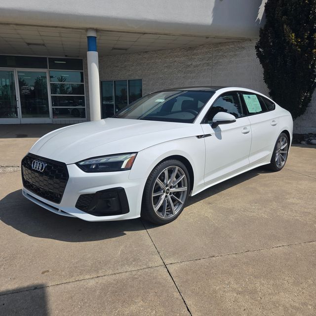 Arkona White 2025 Audi A5 Sportback Sedan All-Wheel Drive 7-Speed Automatic