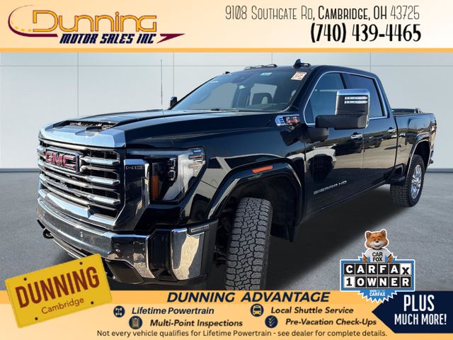Onyx Black 2024 GMC Sierra 2500HD SLT Crew Cab 4WD Pickup Truck Four-Wheel Drive Automatic