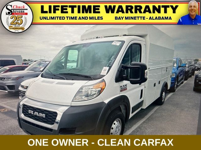 Bright White Clearcoat 2021 RAM ProMaster Chassis 3500 136 Cutaway FWD Pickup Truck Front-Wheel Drive 6-Speed Automatic