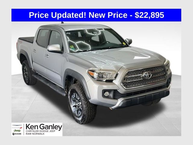 Silver Sky Metallic 2016 Toyota Tacoma Pickup Truck Four-Wheel Drive 6-Speed Manual