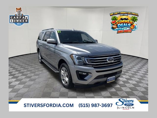 Iconic Silver Metallic 2021 Ford Expedition MAX XLT 4WD SUV / Crossover Four-Wheel Drive Automatic