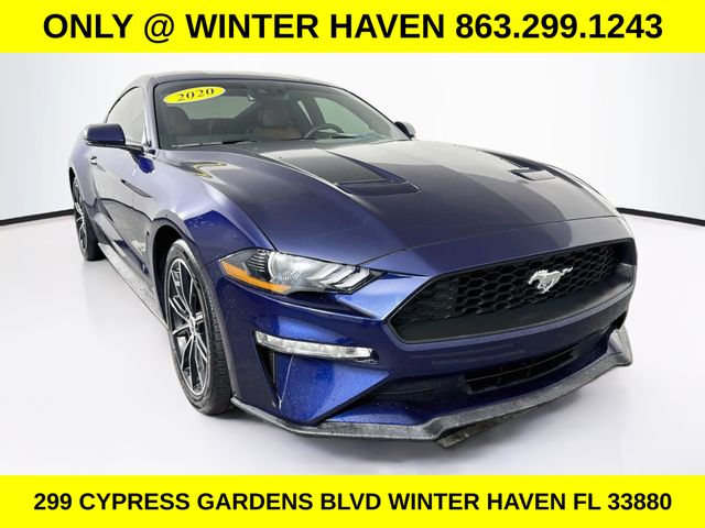 Kona Blue Metallic 2020 Ford Mustang Coupe Rear-Wheel Drive Automatic