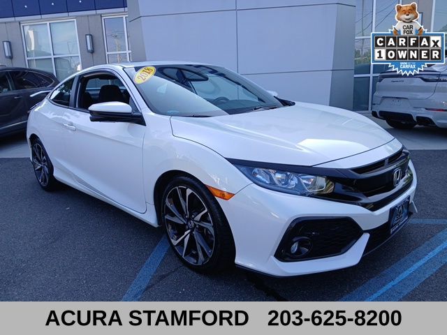 White Orchid Pearl 2018 Honda Civic Coupe Coupe Front-Wheel Drive 6-Speed Manual