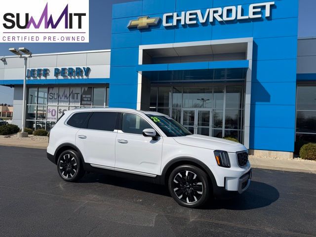 Glacial White Pearl 2023 Kia Telluride SX AWD SUV / Crossover All-Wheel Drive 8-Speed Automatic