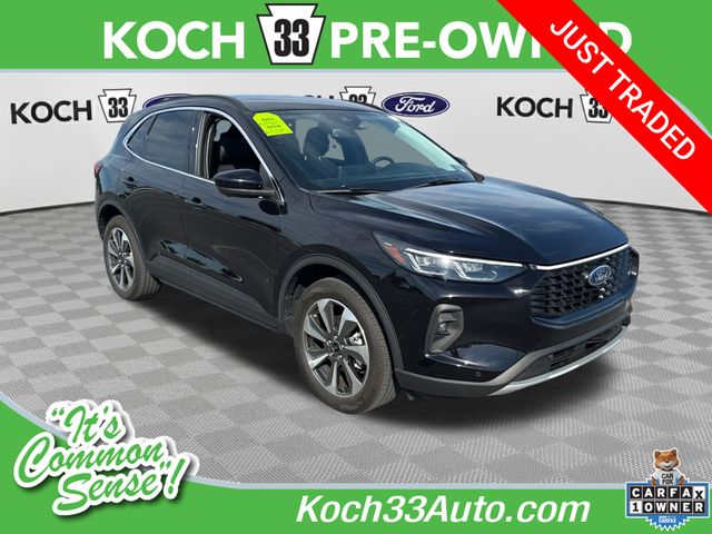 Black Metallic 2024 Ford Escape Hybrid Platinum AWD SUV / Crossover All-Wheel Drive Continuously Variable Transmission