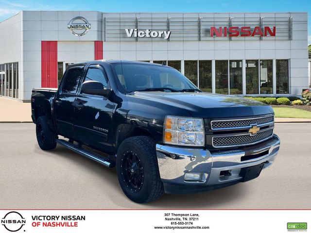 Black Granite Metallic 2012 Chevrolet Silverado 1500 LT Crew Cab 4WD Pickup Truck Four-Wheel Drive 6-Speed Automatic Overdrive