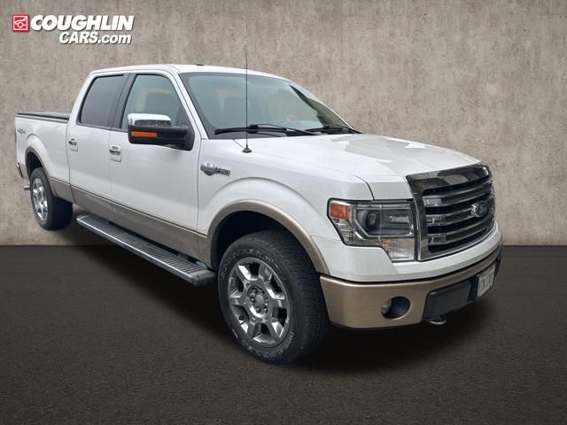 White Platinum Clearcoat Metallic 2013 Ford F-150 King Ranch SuperCrew 4WD Pickup Truck Four-Wheel Drive 6-Speed Automatic