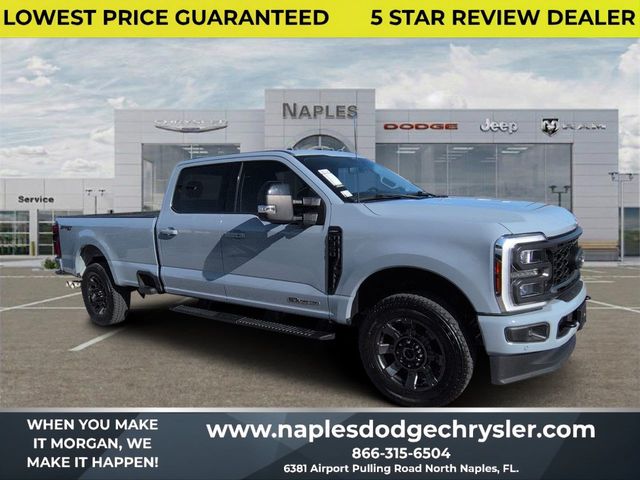 Glacier Gray Metallic TriCoat 2024 Ford F-350 Super Duty Pickup Truck Four-Wheel Drive Automatic