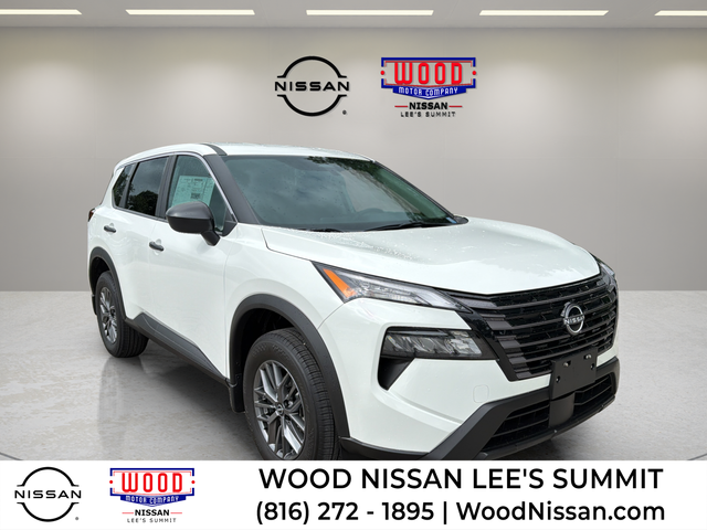 Glacier White 2026 Nissan Rogue S FWD SUV / Crossover Front-Wheel Drive Continuously Variable Transmission
