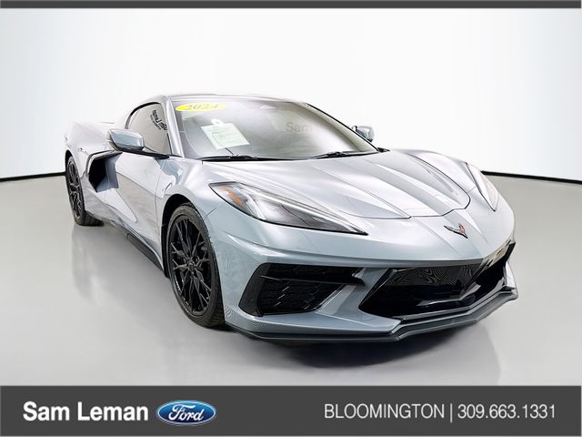 Sea Wolf Gray Tricoat 2024 Chevrolet Corvette Stingray 1LT Coupe RWD Coupe Rear-Wheel Drive 8-Speed Dual Clutch