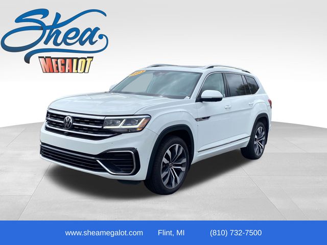 Pure White 2023 Volkswagen Atlas 3.6L SEL Premium R-Line 4Motion SUV / Crossover All-Wheel Drive 8-Speed Automatic