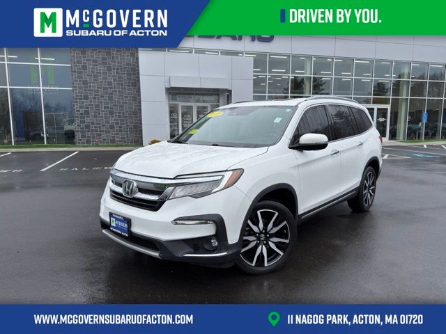 White 2021 Honda Pilot Elite AWD SUV / Crossover All-Wheel Drive 9-Speed Automatic