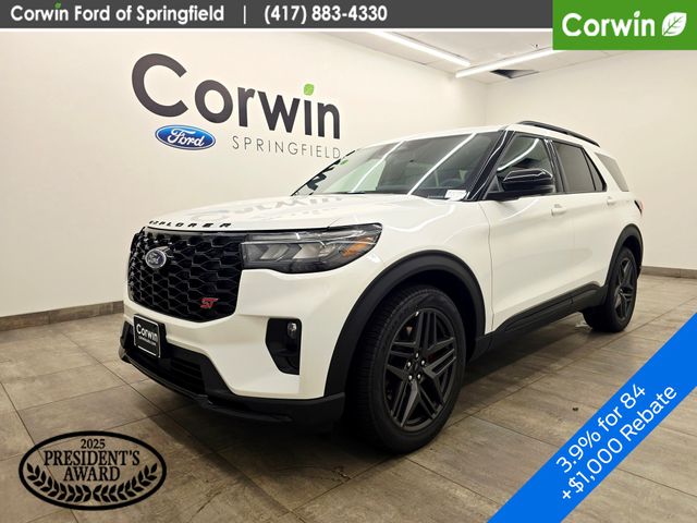 Star White Metallic Tri-Coat 2026 Ford Explorer SUV / Crossover All-Wheel Drive Automatic