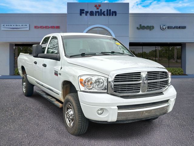 Bright White 2007 Dodge RAM 2500 Laramie Quad Cab 4WD Pickup Truck Four-Wheel Drive 5-Speed Automatic