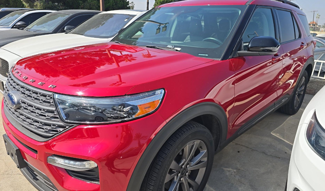 Red Metallic 2022 Ford Explorer SUV / Crossover All-Wheel Drive Automatic