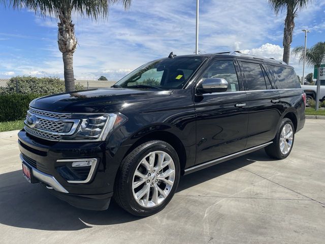Agate Black Metallic 2019 Ford Expedition MAX Platinum 4WD SUV / Crossover Four-Wheel Drive Automatic