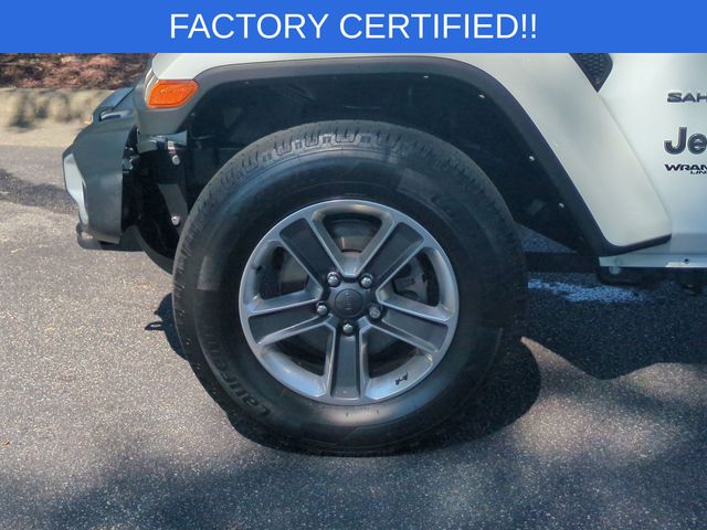 Used 2021 White Jeep Unlimited Sahara image 10