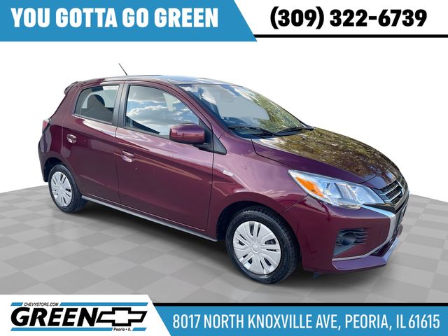 Red (Maroon) 2024 Mitsubishi Mirage Hatchback Front-Wheel Drive Continuously Variable Transmission