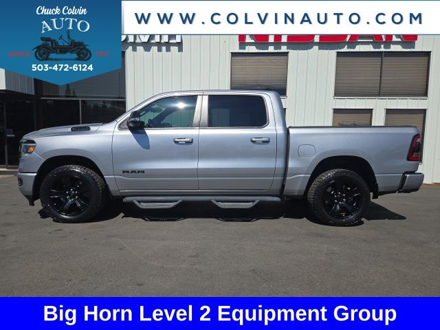 Billet Silver Metallic Clearcoat 2021 RAM 1500 Pickup Truck Four-Wheel Drive 8-Speed Automatic