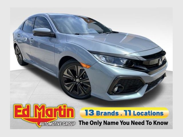 Gray 2019 Honda Civic Hatchback Hatchback Front-Wheel Drive Continuously Variable Transmission