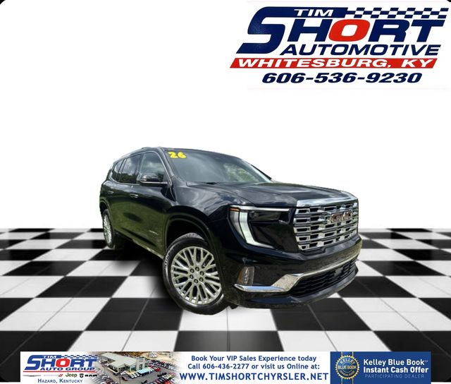 Black (Ebony Twilight Metallic) 2026 GMC Acadia SUV / Crossover Four-Wheel Drive 8-Speed Automatic