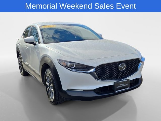 Snowflake White Pearl 2024 Mazda CX-30 2.5 S AWD SUV / Crossover All-Wheel Drive 6-Speed Automatic