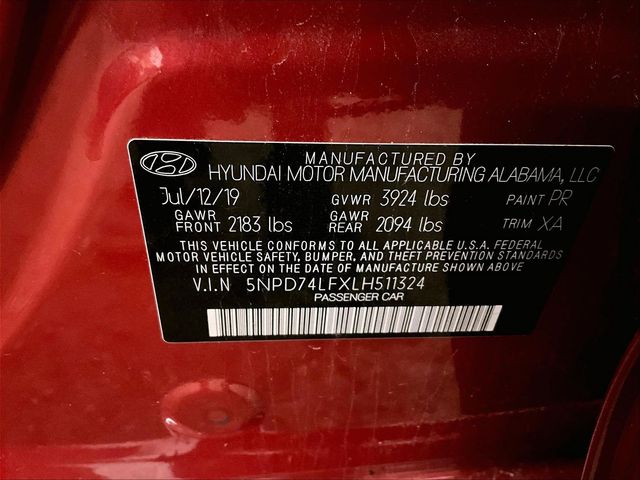 2020 Hyundai Elantra SE Red at Phil Fitts Ford