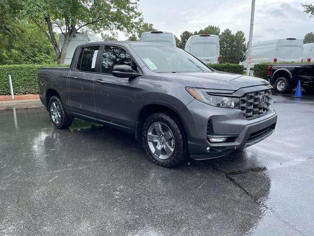 Gray (Modern Steel Metallic) 2025 Honda Ridgeline Pickup Truck All-Wheel Drive 9-Speed Automatic
