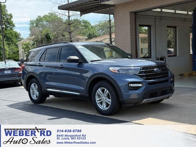 Blue Metallic 2021 Ford Explorer XLT AWD SUV / Crossover All-Wheel Drive Automatic