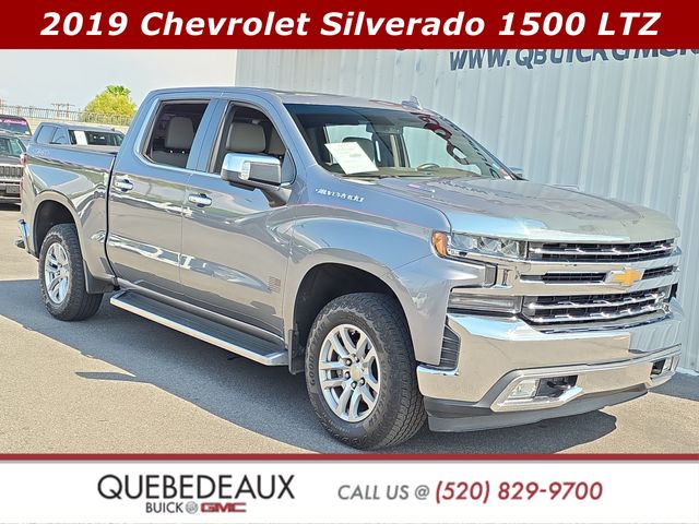 Gray (Steel Metallic) 2019 Chevrolet Silverado 1500 Pickup Truck Four-Wheel Drive 8-Speed Automatic