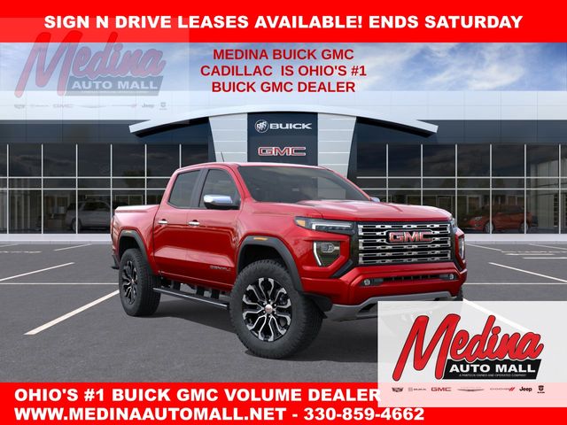 Volcanic Red Tintcoat 2026 GMC Canyon Denali Crew Cab 4WD Pickup Truck Four-Wheel Drive 8-Speed Automatic