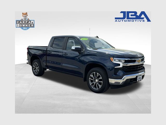 Blue Metallic 2023 Chevrolet Silverado 1500 LT Crew Cab 4WD Pickup Truck Four-Wheel Drive 8-Speed Automatic
