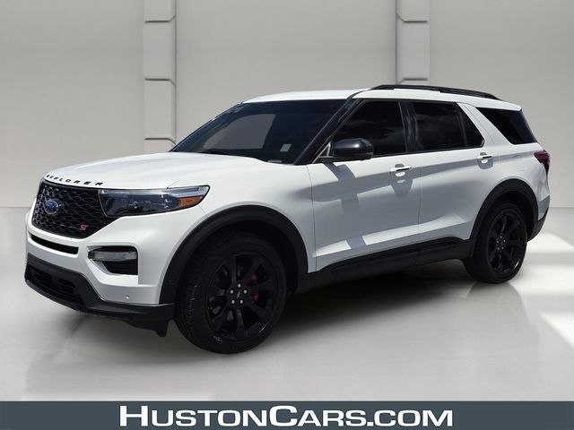 White Metallic 2021 Ford Explorer SUV / Crossover All-Wheel Drive Automatic