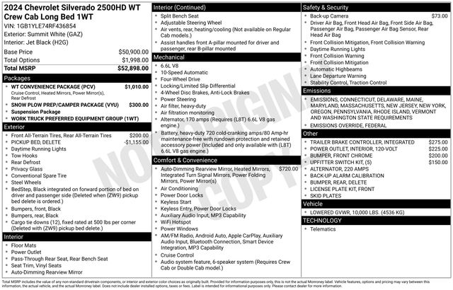 2024 Chevrolet Silverado 2500HD Work Truck photo