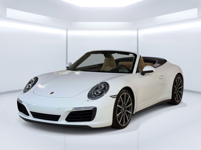 White 2017 Porsche 911 Convertible All-Wheel Drive 7-Speed Manual