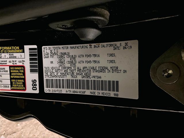 2019 Toyota Tacoma SR5 Black at Honda North