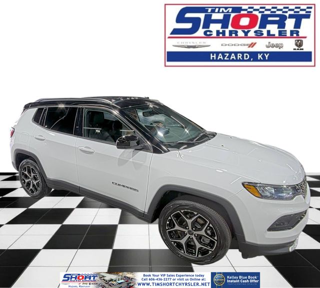 Bright White Clearcoat 2025 Jeep Compass SUV / Crossover Four-Wheel Drive 8-Speed Automatic