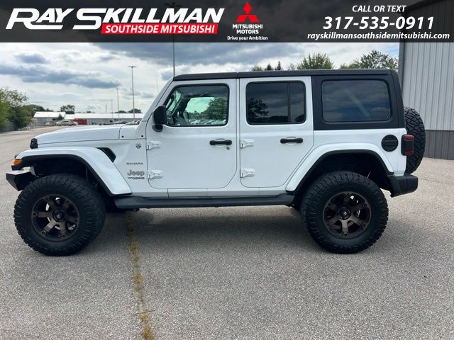 Used 2019 White Jeep Unlimited Sahara image 6