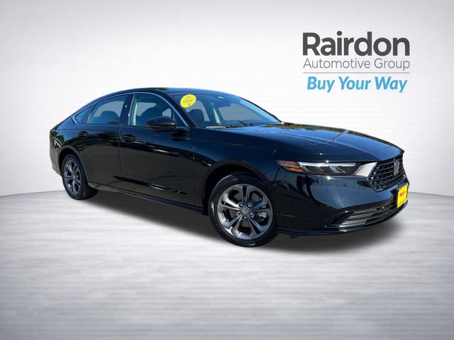 Crystal Black Pearl 2025 Honda Accord Hybrid Sedan Front-Wheel Drive Continuously Variable Transmission