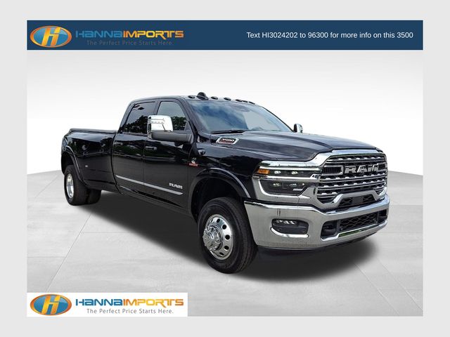 Diamond Black Crystal Pearlcoat 2025 RAM 3500 Pickup Truck Four-Wheel Drive 8-Speed Automatic