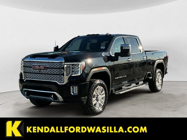 Onyx Black 2022 GMC Sierra 3500HD Denali Crew Cab 4WD Pickup Truck Four-Wheel Drive Automatic