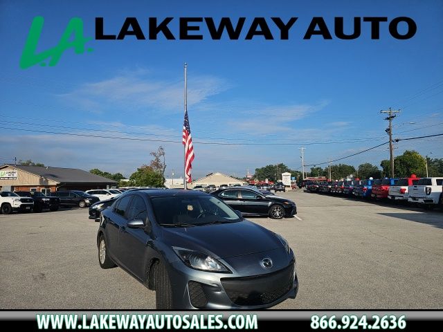 Liquid Silver Metallic 2013 Mazda MAZDA3 Sedan Front-Wheel Drive 6-Speed Automatic