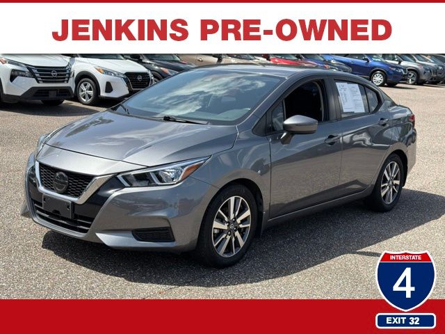 Gray (Gun Metallic) 2020 Nissan Versa Sedan Front-Wheel Drive Continuously Variable Transmission