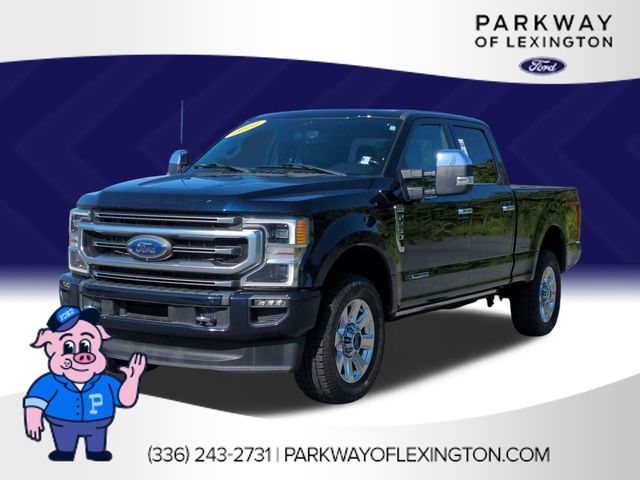 Blue Metallic 2022 Ford F-250 Super Duty Pickup Truck Four-Wheel Drive Automatic