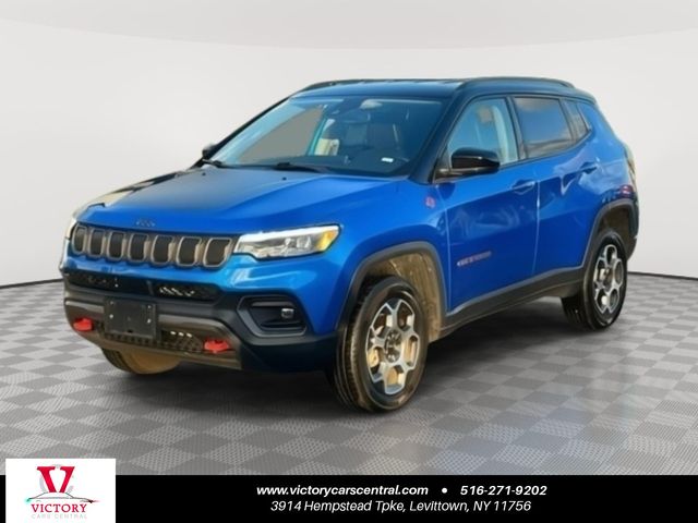 Laser Blue Pearlcoat 2022 Jeep Compass Trailhawk 4WD SUV / Crossover Four-Wheel Drive 9-Speed Automatic