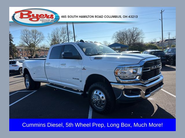 Bright White Clearcoat 2019 RAM 3500 Big Horn Crew Cab LB DRW 4WD Pickup Truck Four-Wheel Drive 6-Speed Automatic