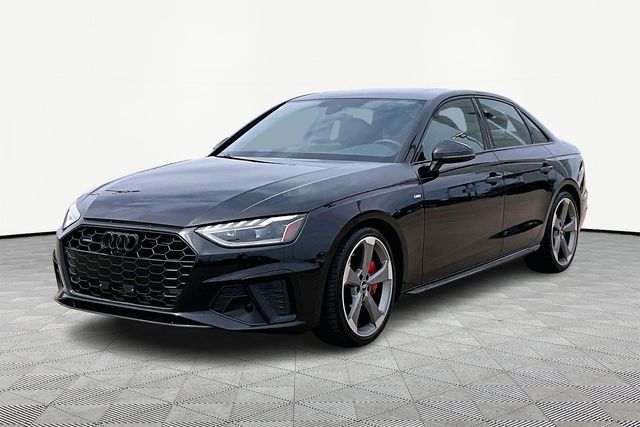 Mythos Black Metallic 2023 Audi A4 quattro Premium Plus S Line 45 TFSI AWD Sedan All-Wheel Drive 7-Speed Automatic