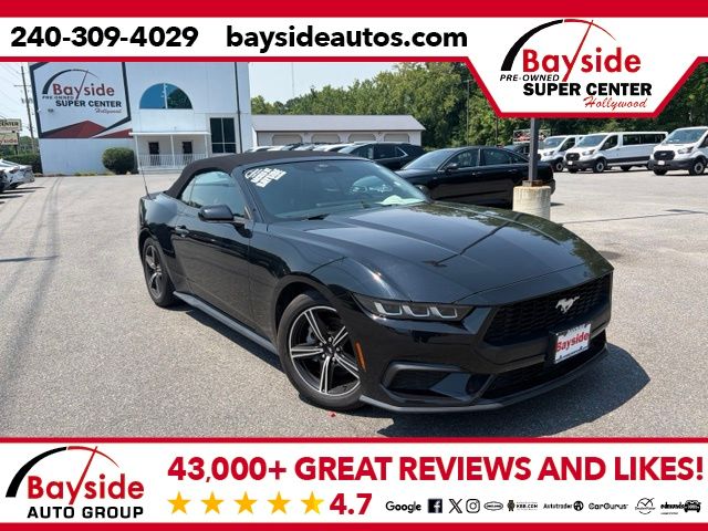 Shadow Black 2025 Ford Mustang Convertible Rear-Wheel Drive Automatic