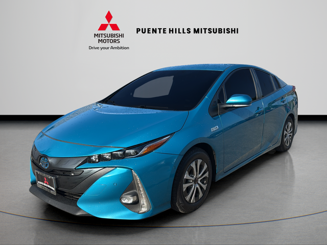 Blue 2021 Toyota Prius Prime Hatchback Front-Wheel Drive Continuously Variable Transmission