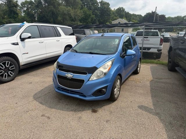 Denim Metallic 2014 Chevrolet Spark Hatchback Front-Wheel Drive Continuously Variable Transmission